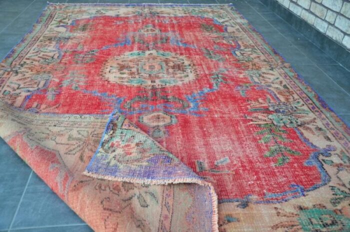 turkish overdyed rug 1960 10 1