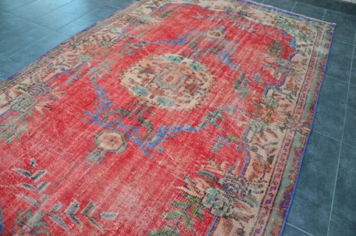 turkish overdyed rug 1960 3 2