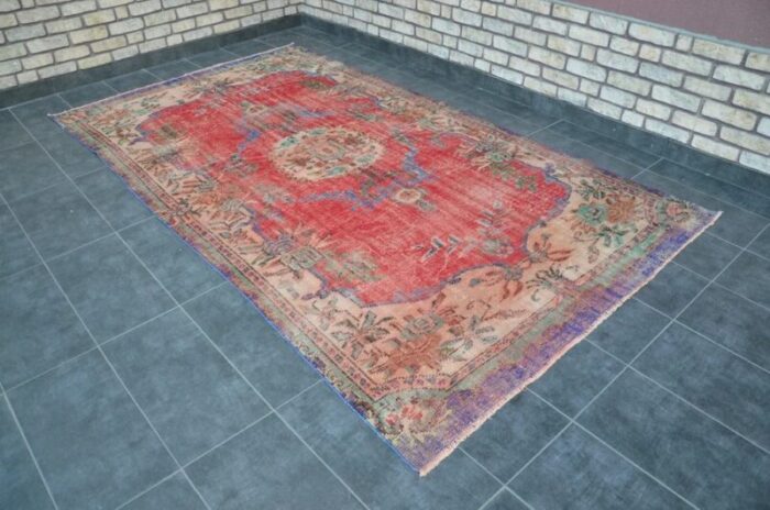 turkish overdyed rug 1960 5 2