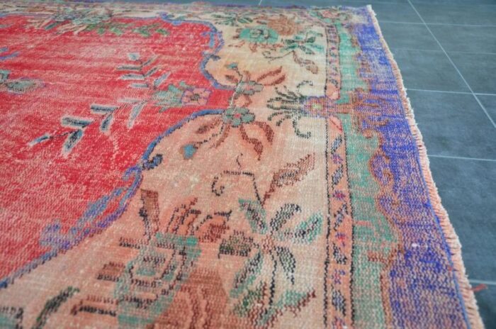 turkish overdyed rug 1960 7 2