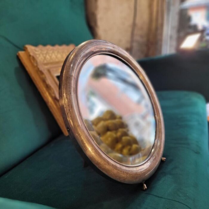 vanity mirror in silver plate france 1930s 3