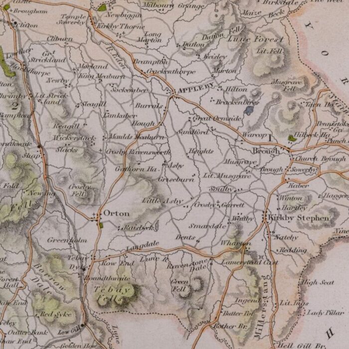 victorian english lithographic map of westmoreland 11