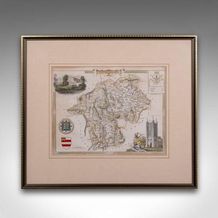 victorian english lithographic map of westmoreland 2