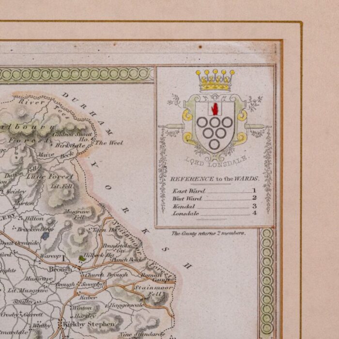 victorian english lithographic map of westmoreland 8