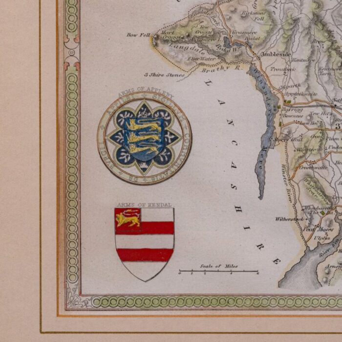 victorian english lithographic map of westmoreland 9