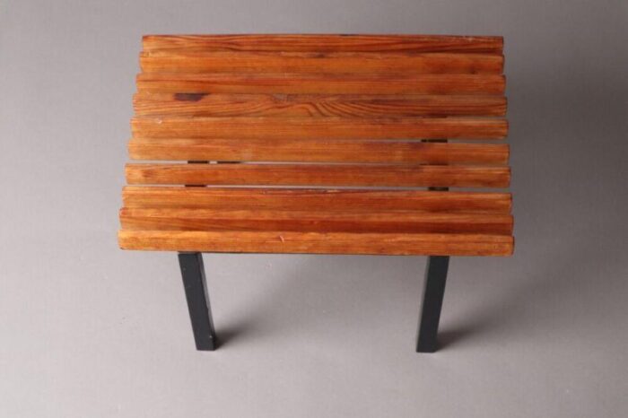 vintage bench in wood 1960s 1090