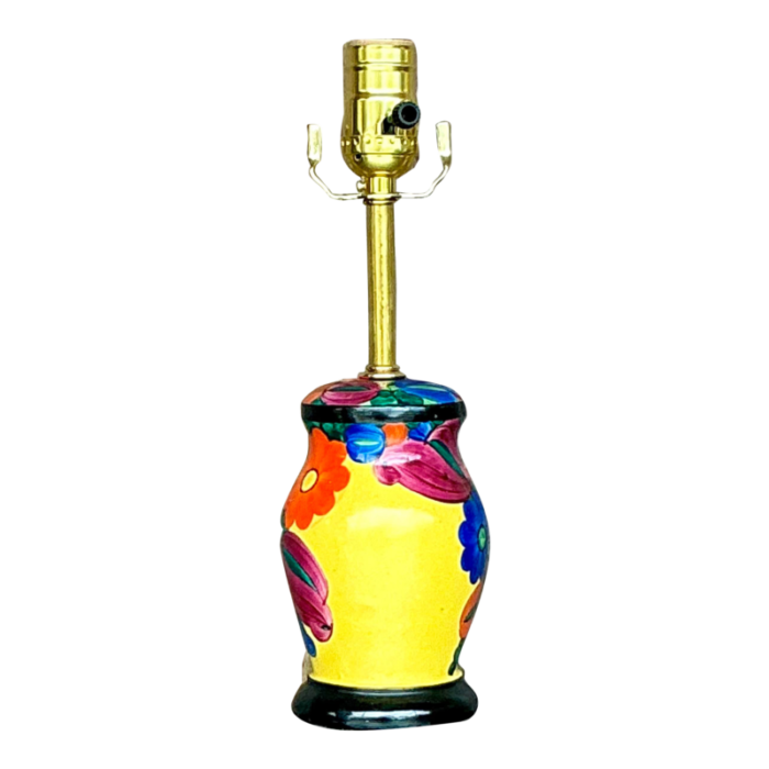 vintage boho hand painted vanity lamp 2652