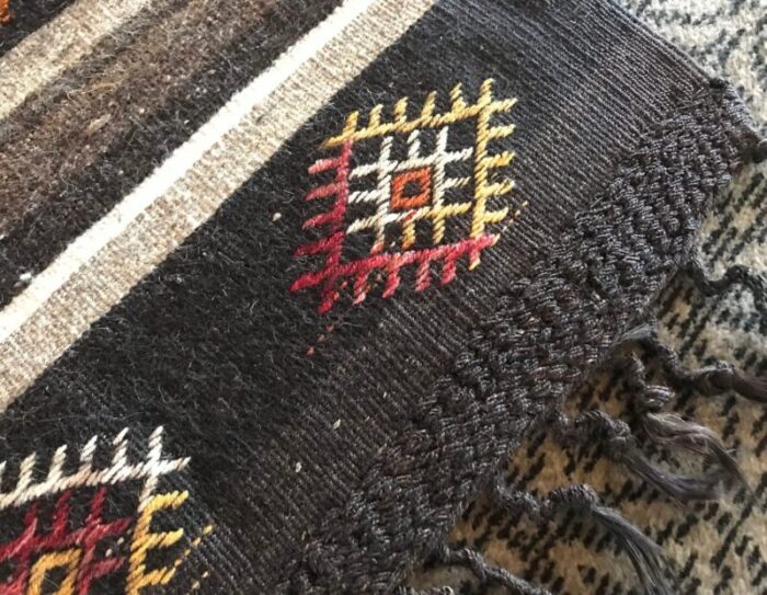 vintage boho kilim rug 1980s 5