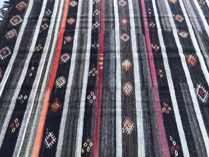 vintage boho kilim rug 1980s 6