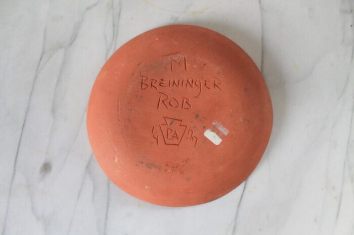 vintage breininger redware pottery 4903