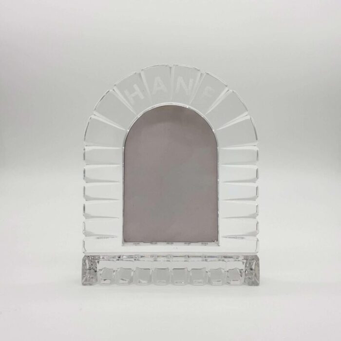 vintage crystal mirror 1980s 7569