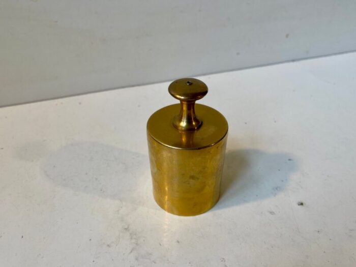 vintage danish butler bell in brass 1970s 1