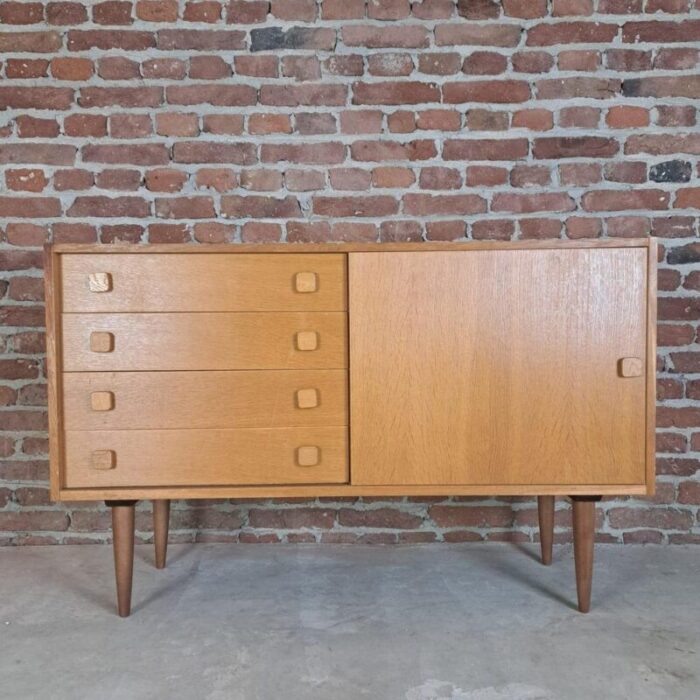 vintage danish sideboard in oak 1960 2409