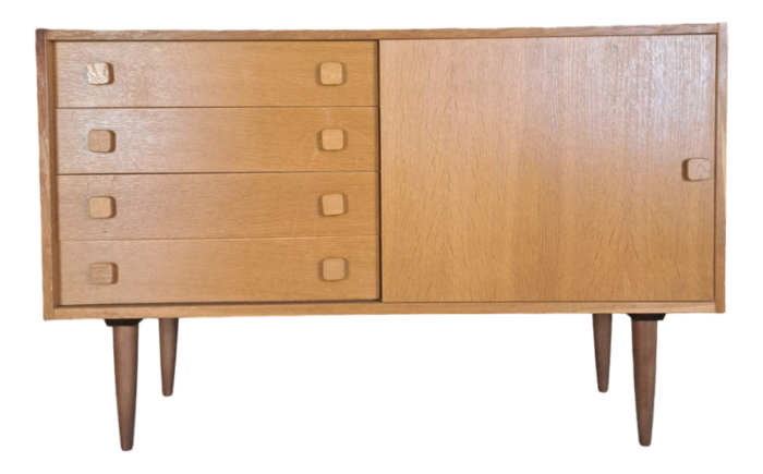 vintage danish sideboard in oak 1960 8024