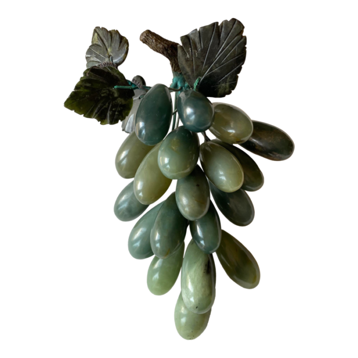 vintage dark green jade grape cluster 1892