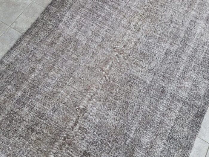 vintage gray overdyed rug 1960 3