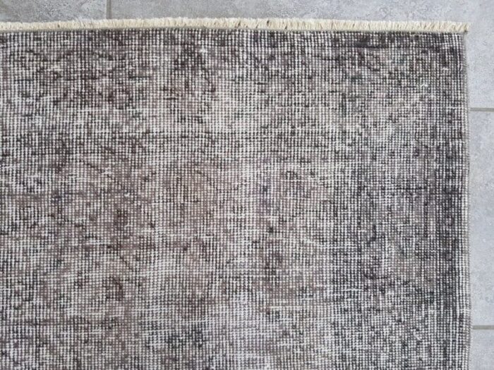 vintage gray overdyed rug 1960 9