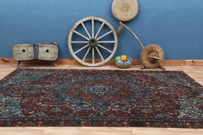 vintage handmade rug 1960s 4