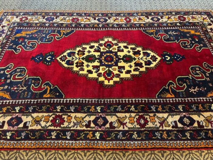 vintage handmade rug 1980s 10