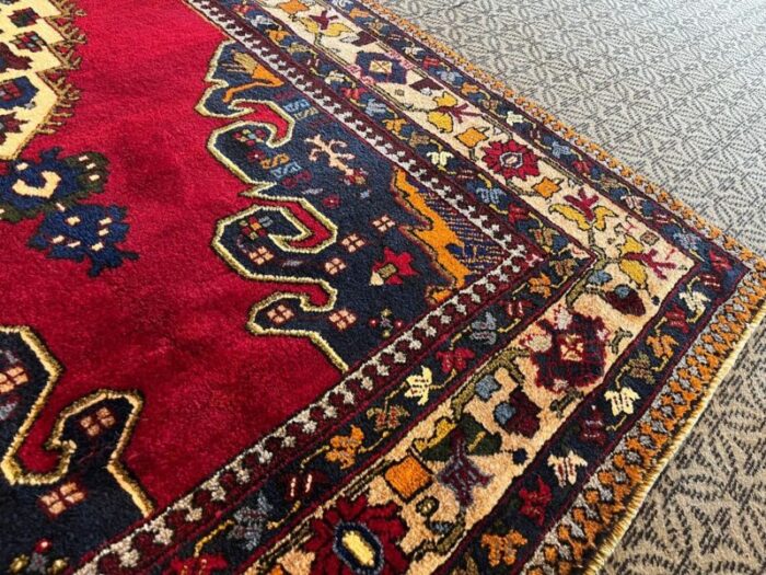 vintage handmade rug 1980s 5