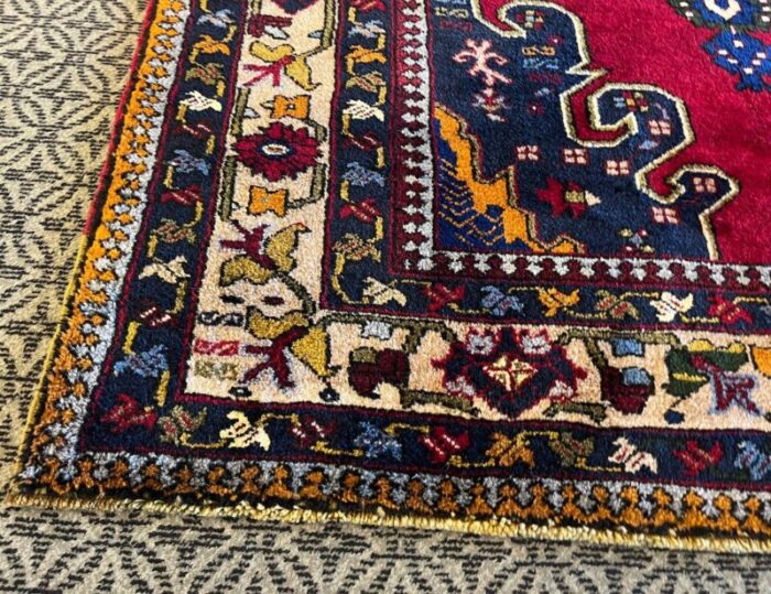 vintage handmade rug 1980s 8