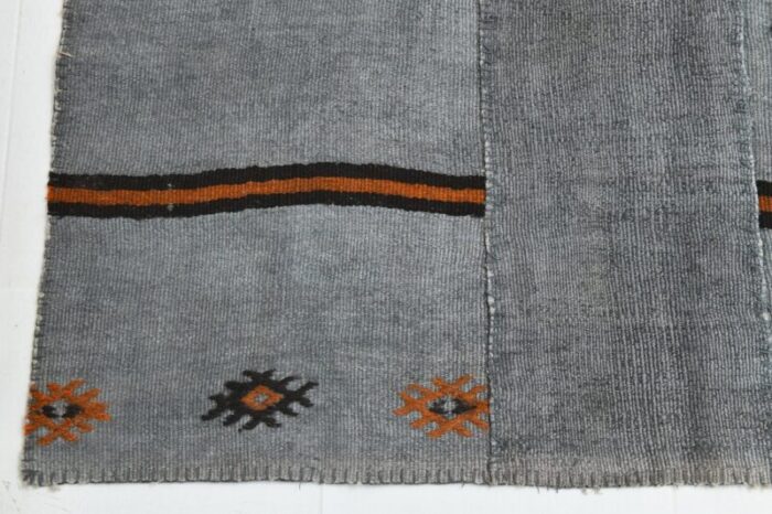 vintage hemp rug in grey 10