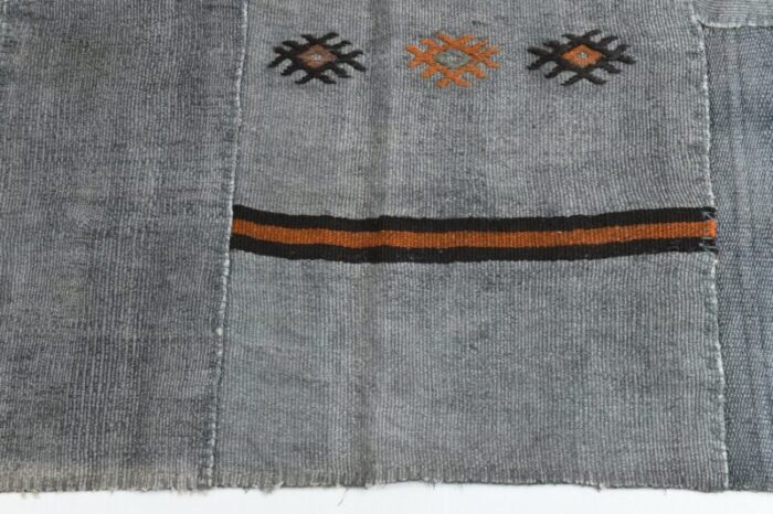 vintage hemp rug in grey 11