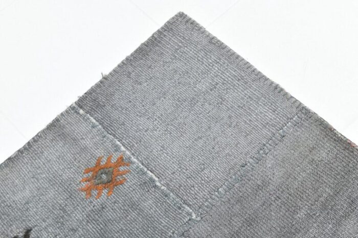 vintage hemp rug in grey 15