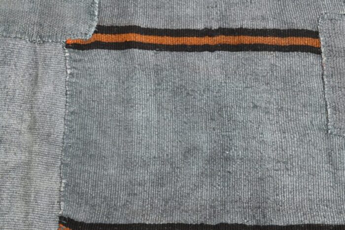 vintage hemp rug in grey 8