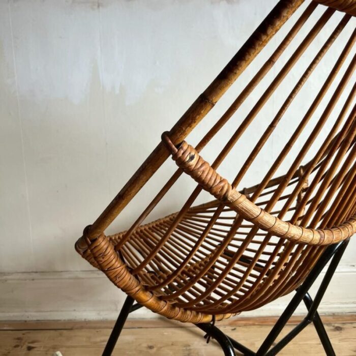 vintage italian bamboo rocking chair 1960s 3920