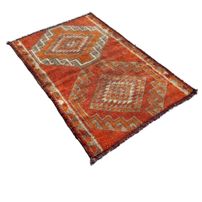 vintage kurdish herki rug 1930s 5694