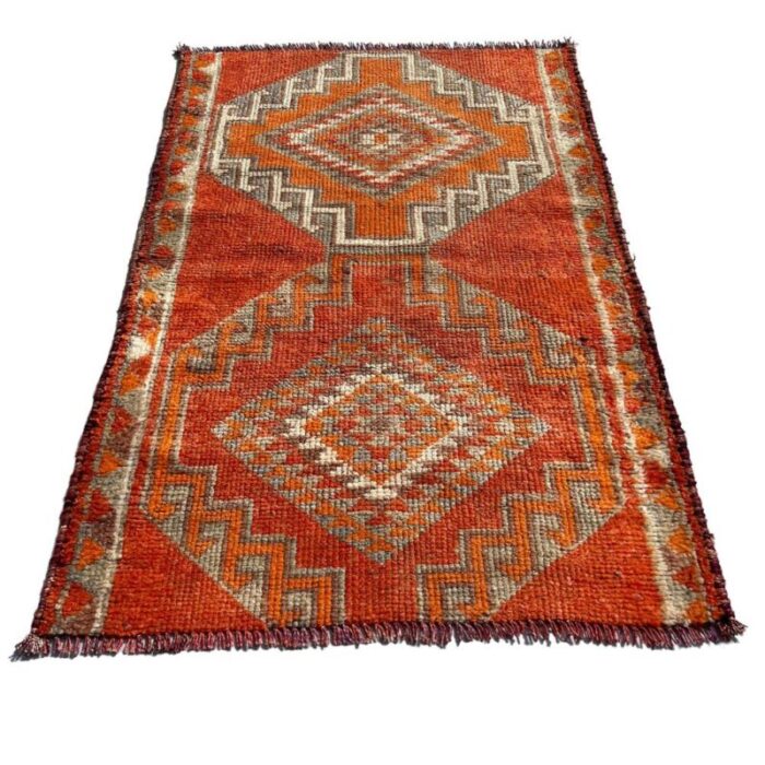 vintage kurdish herki rug 1930s 6831