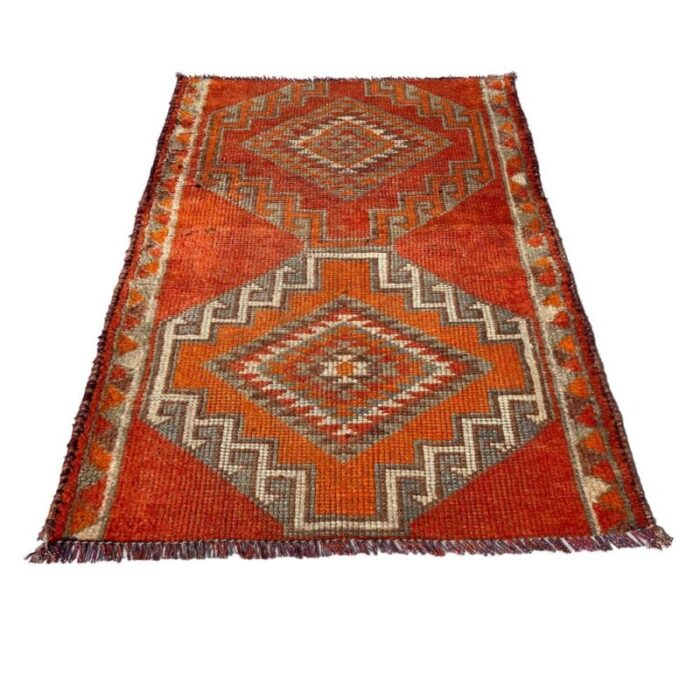 vintage kurdish herki rug 1930s 8307