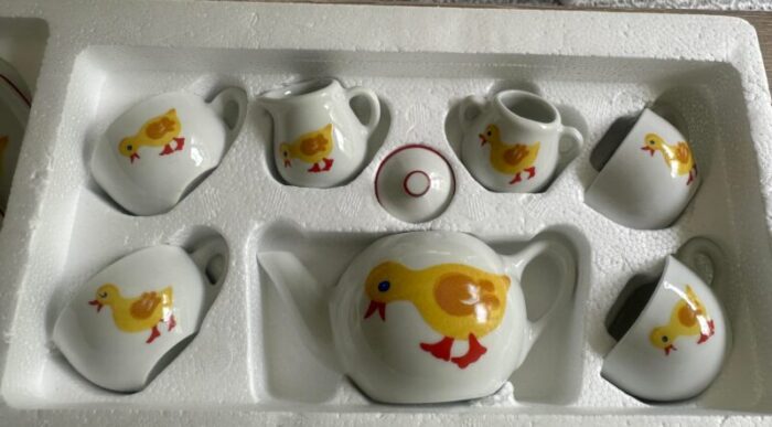 vintage neiman marcus reutter 16 piece play tea set 1679