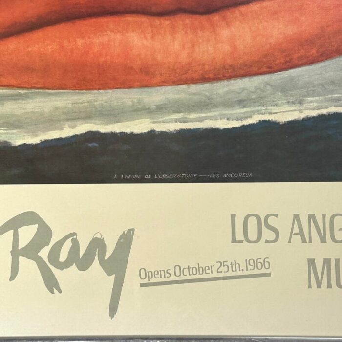 vintage original 1966 man ray lacma exhibition print signedframed 0454