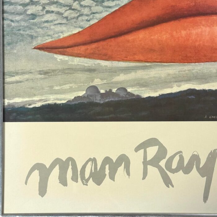 vintage original 1966 man ray lacma exhibition print signedframed 1011