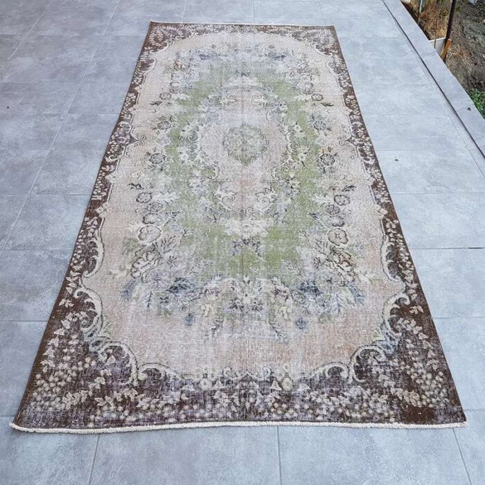 vintage oushak rug 1960 1