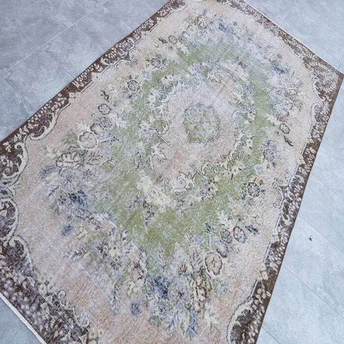 vintage oushak rug 1960 6