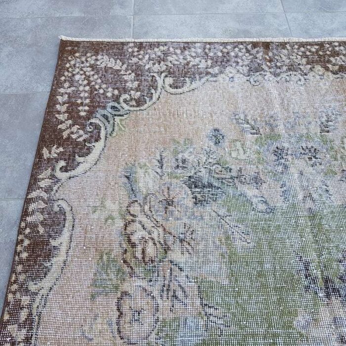 vintage oushak rug 1960 7