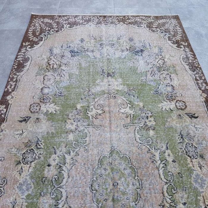 vintage oushak rug 1960 9