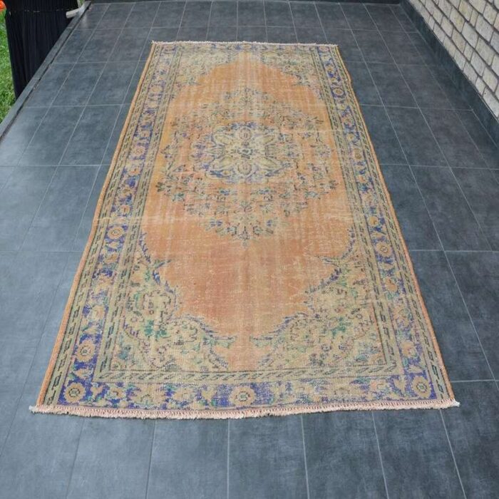 vintage overdyed rug 1960s 1 2