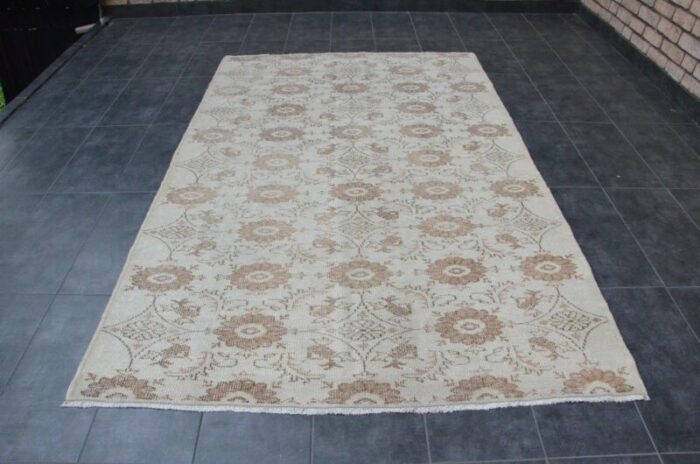 vintage overdyed rug 1960s 1 3