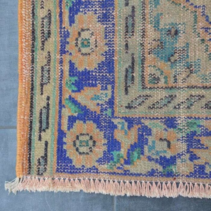 vintage overdyed rug 1960s 2 2