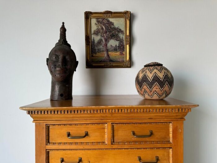 vintage rustic farmhouse country eight drawers highboy dresser or tall chest 3552