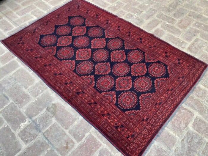 vintage sarooq wool geometric design rug 39 x 61 7380