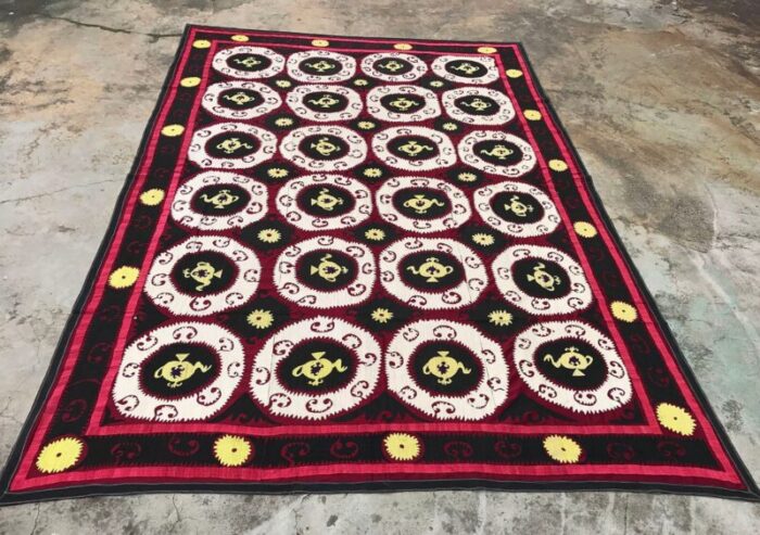 vintage suzani wall hanging 1970s 3