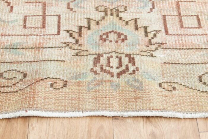 vintage turkish area rug 1960s 6 8