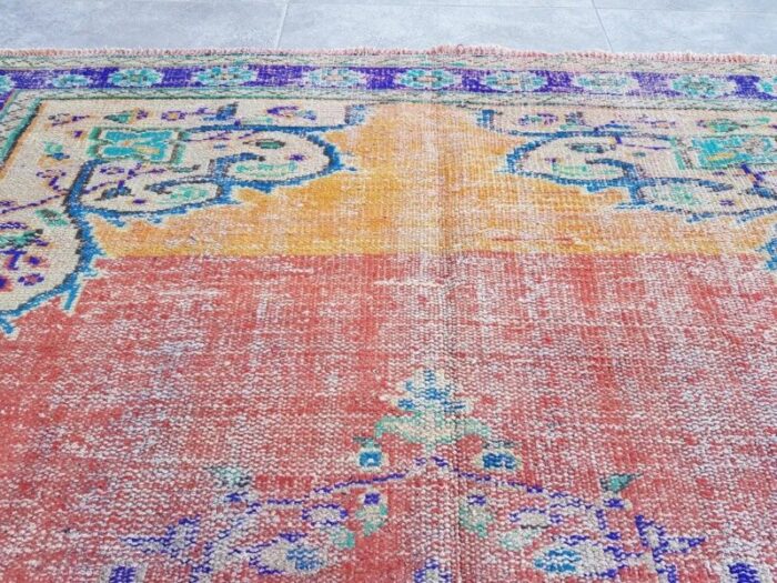 vintage turkish area rug 1960s 7 2