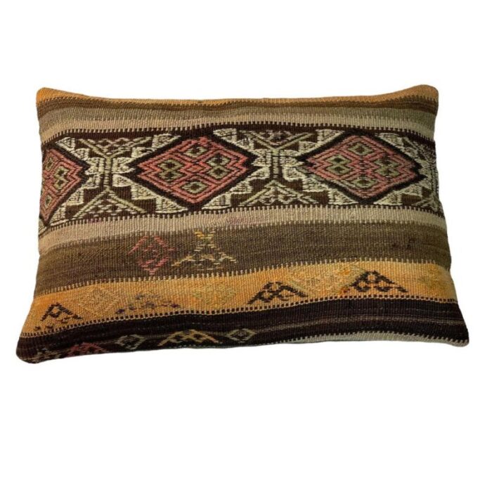 vintage turkish handmade cushion cover 1970s 2361