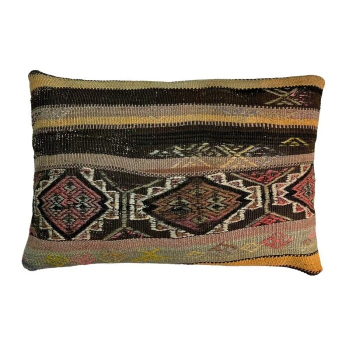 vintage turkish handmade cushion cover 1970s 3058